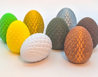 Dragon Egg Geocache (3D Printed, Various Colors)