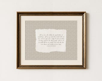 Charles Spurgeon Quote Print | Let Us Be Useful, Vintage Christian Wall Art, Cottagecore Floral Scripture Decor, Encouraging Quote