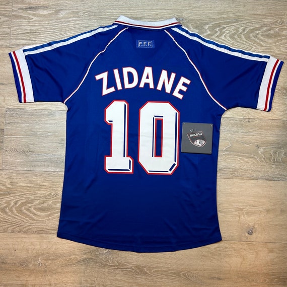 Camiseta Retro Francia Local 1998 Zidane Etsy Espa a