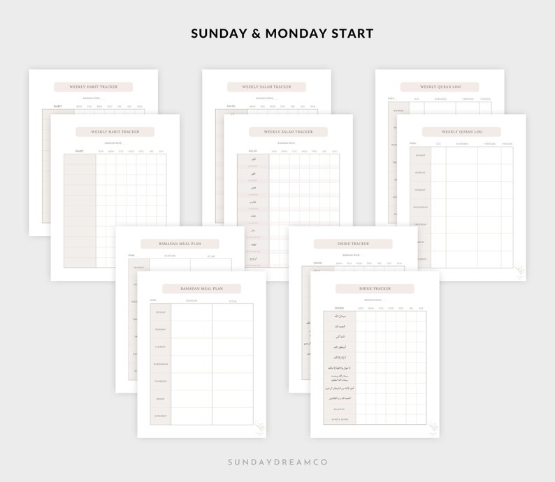 30 Day Ramadan Planner Ramadan Printable Planner 2023 Etsy