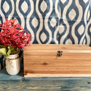 Handcrafted Cedar Keepsake Box
