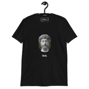 Stoic Philosophy Inspired I Marcus Aurelius Quote I Short-Sleeve Tee