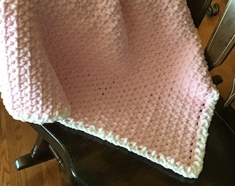 Girly Girl, Baby Blanket, Shower Gift, Handmade Baby Blanket, Stroller Blanket, Crochet Afghan, Baby Afghan