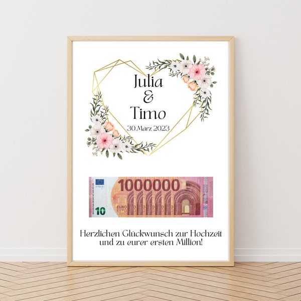 Money gift for wedding| Wedding Card | Personalizable money gift for wedding | gift | PDF | godchild