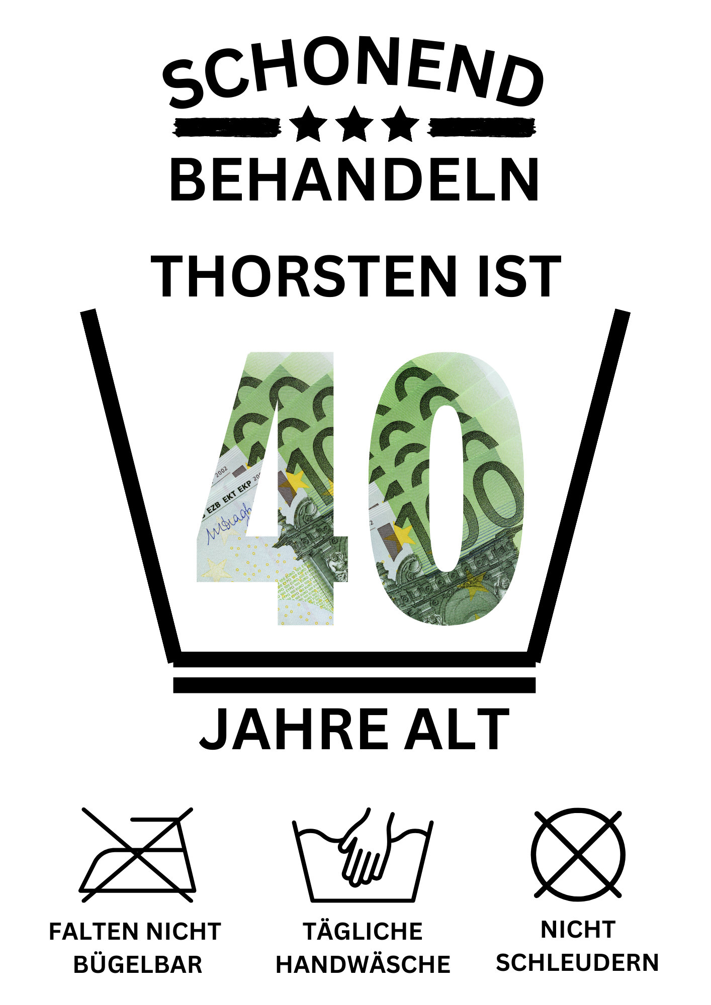 Geldgeschenk 30. Geburtstag I Geschenk personalisiert Geld runder