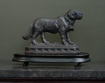 Antique French Ebonized Oval Display Stand, Circa 1880