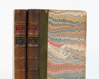 1831 Bourrienne Memoarer av Napoleon Bonaparte Vol. I & II