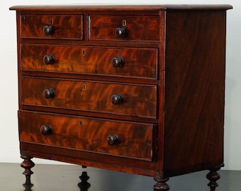 Victorian Miniature Mahogany Chest of Drawers