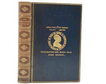 1905 "The Ingoldsby Legends" Blue Full Leather Prize Binding Book