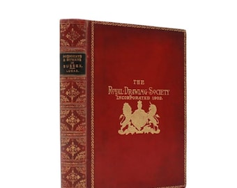 1912 "Highways and Byways in Sussex" Red Full Leather Prize Binding Book