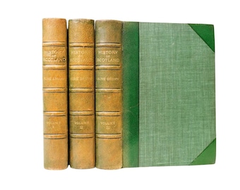 Antique Hume Brown History of Scotland 1909 Three Volume Set