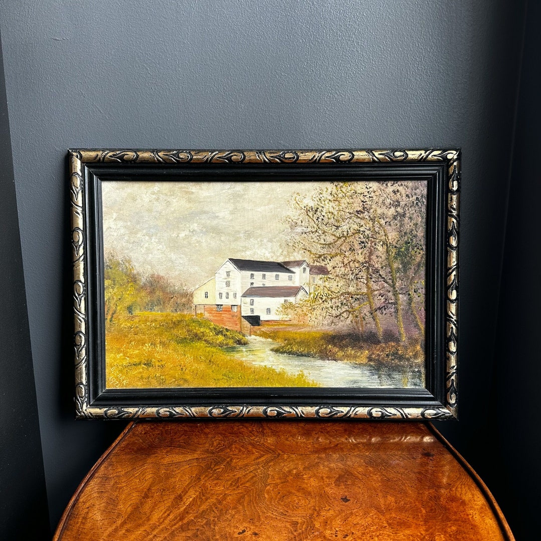 Landscape Oil Painting English Countryside Wall Art Vintage Etsy