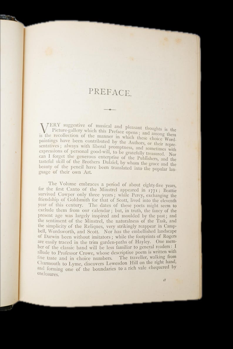 1869 Poetas del siglo XIX Libro ilustrado en piel imagen 10