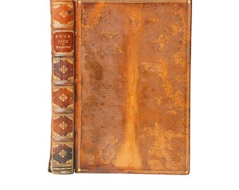 Poor Jack Captain Marryat Antique Leather Book 1909 Prize Binding