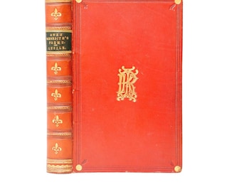 Owen Meredith Lucile Antique Fine Red Morocco Binding Gilt Monogram