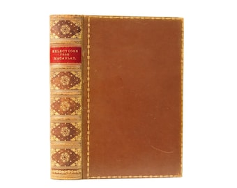 1876 Trevelyan Macaulay Selections