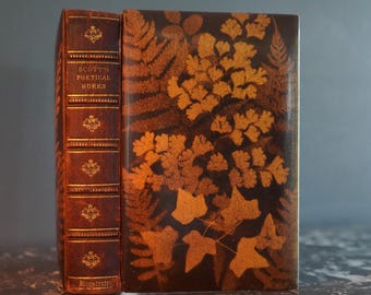 Mauchline Binding 1849 "The Poetical Works of Sir Walter Scott"