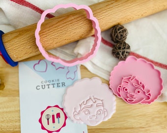 Antonio&#39;s cookie cutter and stamp. Encanto&#39;s movie. Cute cookie stamp. 2 PCS