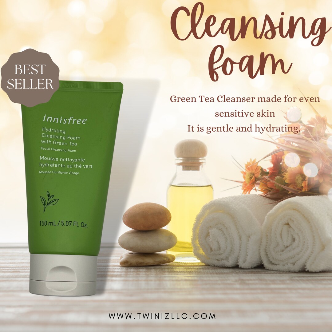 Green Tea Cleansing Foam/cleansing Foam/beauty/facial Wash/skincare Etsy