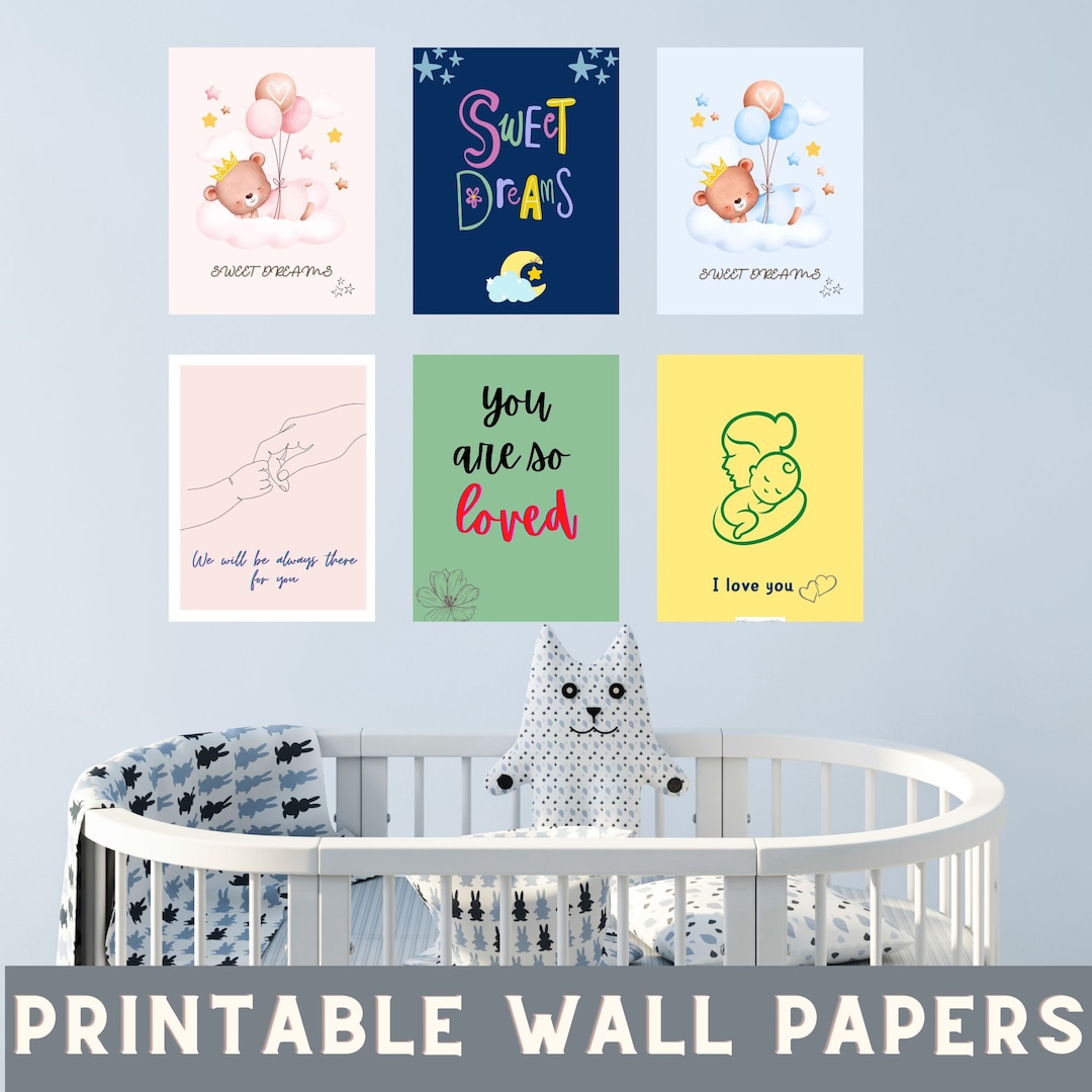 Cute Nursery Wall Art Printable - Etsy