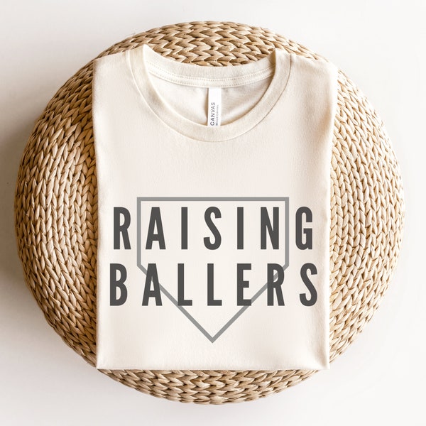 Raising Ballers Tshirt, Sport's Mom shirt, Baseball Shirt, Fan Shirt, Gift for Mom, Funny Mom Shirt, Athletic Shirt, Sports Apparel