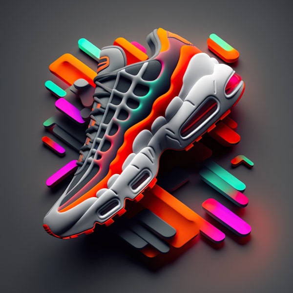 Airmax 95 abstract digital art