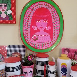 Leïla, acrylique sur carton