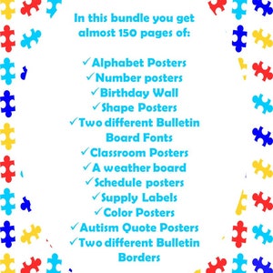 Autism Classroom Decor