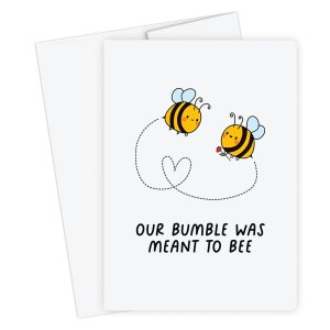 Notre bourdon était destiné à la carte de rencontre Bee, carte romantique pour petit ami, mari, femme, carte d’anniversaire de petite amie, carte romantique, carte d’amour