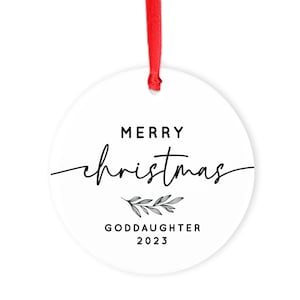 Personalized Goddaughter Ornament Baptism Gift for Girl Goddaughter Gift Baptism Ornament Baptism Gift Christmas Ornament Christening Gift