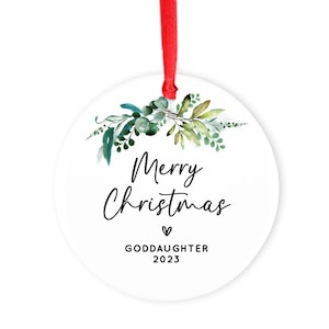 Personalized Goddaughter Ornament Baptism Gift for Girl Goddaughter Gift Baptism Ornament Baptism Gift Christmas Ornament Christening Gift