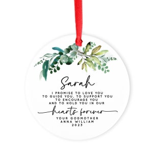 Personalized Goddaughter Ornament Baptism Gift for Girl Goddaughter Gift Baptism Ornament Baptism Gift Christmas Ornament Christening Gift