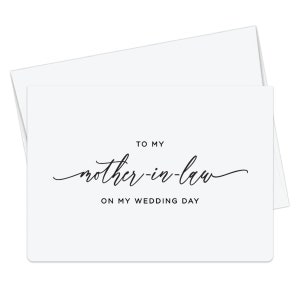 Para minha sogra no cartão do dia do casamento, cartão de casamento para minha sogra, cartão de agradecimento de casamento, para minha mãe no cartão do dia do casamento