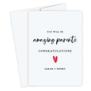 Biglietto di auguri personalizzato per i genitori, sarai fantastico, biglietto per la nascita di un neonato, auguri per un bambino, futuri genitori, futura mamma, gravidanza a sorpresa