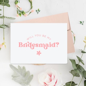 Will You Be My Bridesmaid Card, Will You Be My Maid Of Honor Card, Bridesmaid Proposal Card, Bridesmaid Gift, Bridesmaid Card