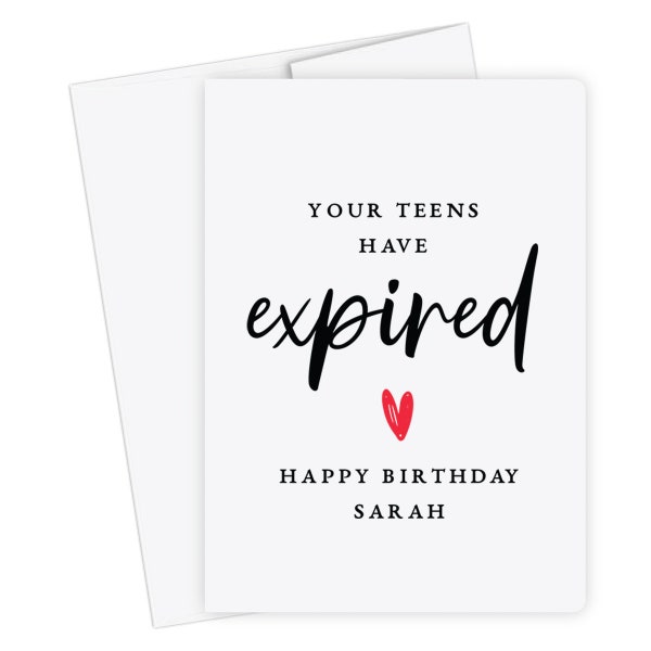 20th Birthday Card for Teens - Etsy