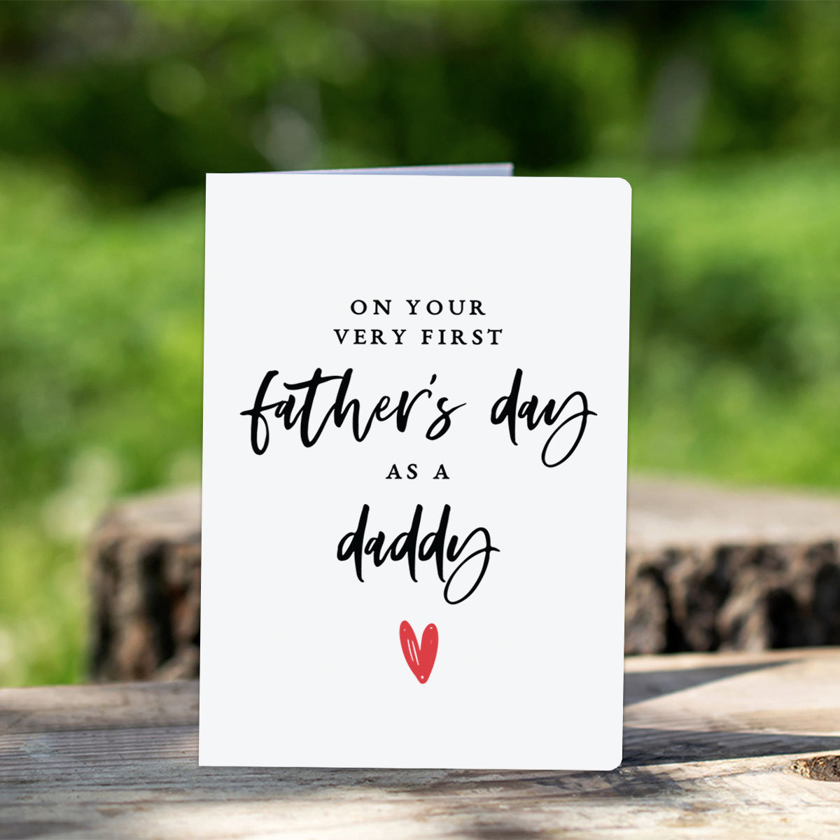 Happy First Father's Day Card – 1. Vatertagskarte Von Baby & Frau, 21,1 X 13,5 Cm, Leere Innenseite