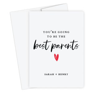 Vous allez être les meilleurs parents, premier bébé, carte de félicitations, cadeau de fête de bébé, nouveau bébé, annonce de grossesse, révélation de bébé