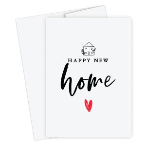 Félicitations pour la nouvelle carte Home, la carte Happy New Home, la carte New House, la carte de pendaison de crémaillère, la nouvelle carte Home pour les amis, la première carte-cadeau Home