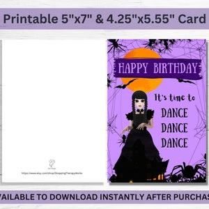 Karte zum Geburtstag | SOFORTIGER Download | Dance Dance Dance Geburtstagskarte zum ausdrucken | Teen Geburtstag | Lustiges Zitat | Bester Freund | Trend