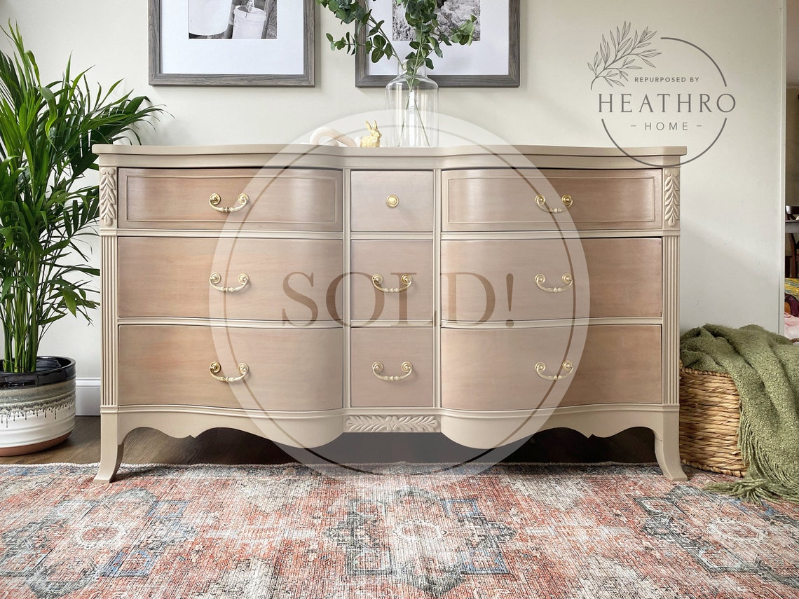 SOLD! Vintage Dresser Refinished - Etsy