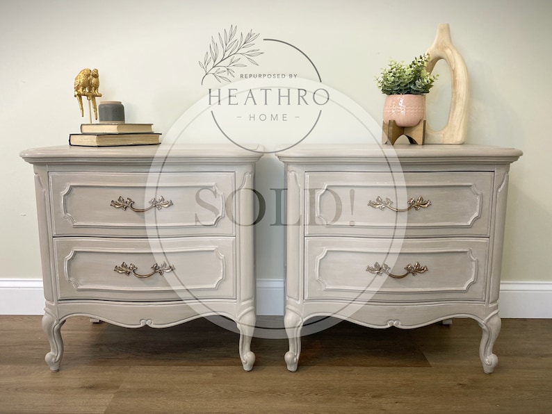 SOLD French Provincial Nightstand Set Etsy