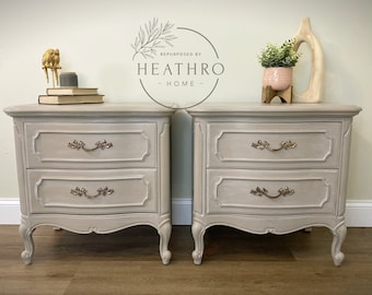 SOLD!!  French Provincial Nightstand Set