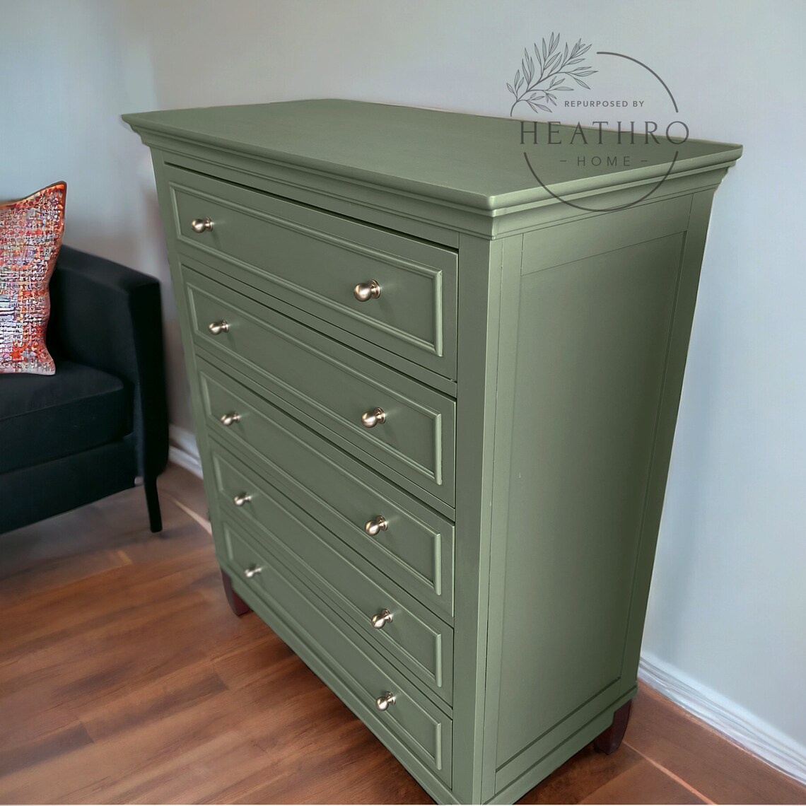 SOLD Tall 5 drawer Dresser Etsy