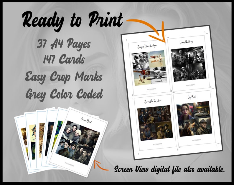 145 Printable Photographers Cards for Midjourney Prompts - Etsy