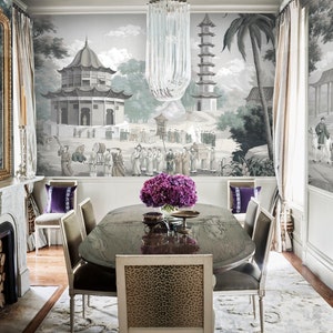 EMPIRE CHINA/Scenic wallpaper printed on non woven paper/French scenic wallpaper/Mural/Landscape wallpaper