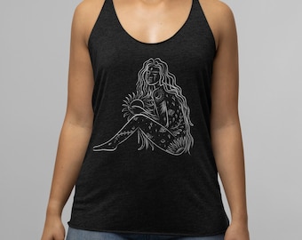 Fuerza femenina Racerback Tank / Top sin mangas / camiseta sin mangas para mujer / camiseta sin mangas mágica / camiseta sin mangas curativa / regalo para ella / camiseta sin mangas de gimnasio