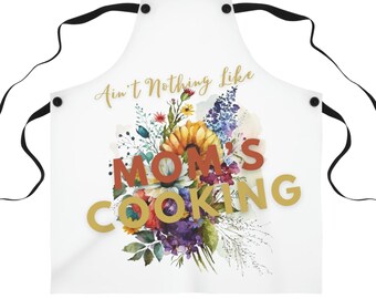 Moms cooking apron | Personalized Gift | Gift For Women | Cute Apron For Women  | Chef Apron | Mother'S Day Gift |  Aprons for moms