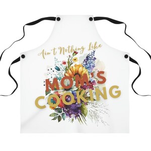Moms cooking apron | Personalized Gift | Gift For Women | Cute Apron For Women  | Chef Apron | Mother&#39;S Day Gift |  Aprons for moms