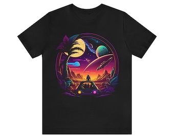 Reisshirt | Wereldkaart shirt | Astronautenshirt | Vakantieshirt | kosmische ruimteOverhemd | Overhemd van de ruimte | Avontuurlijk T-shirt | Wandelshirt